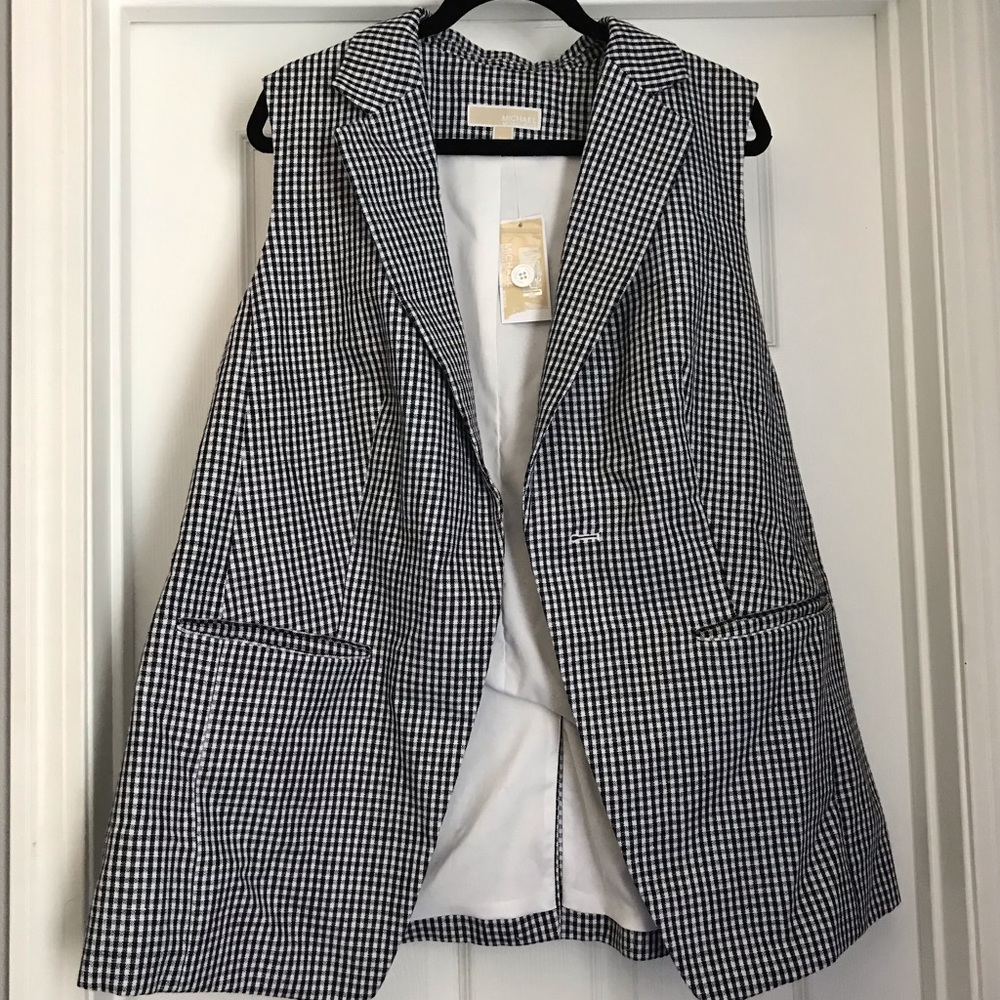 GINGHAM VEST